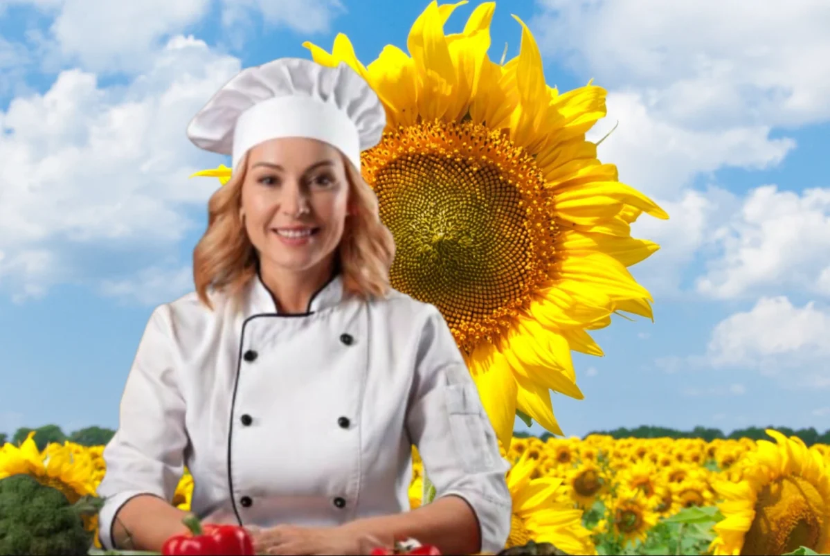 A chef prepares a dish from different international cuisines, inspired by Sara's innovative recipes.