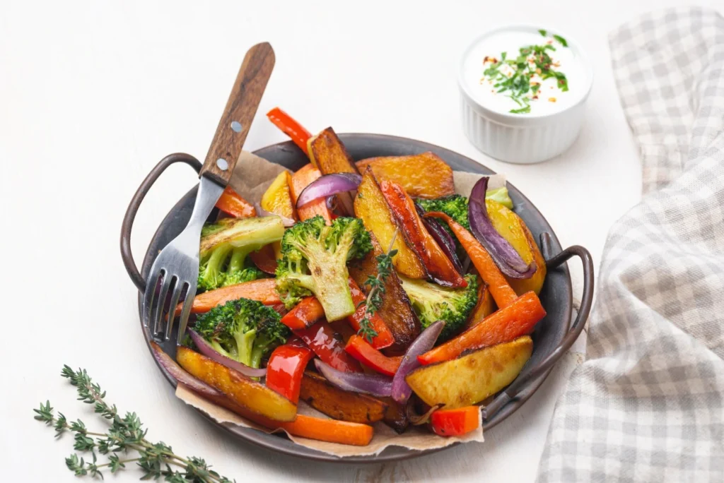 Roasted Vegetables Side Pairings for Chopped Green Goddess Salad