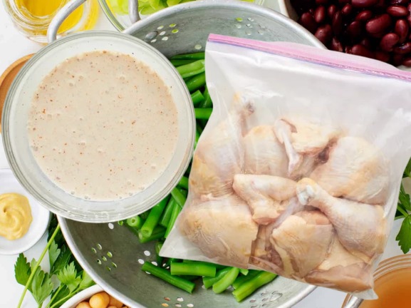 Soak Chicken In buttermilk Before Frying !