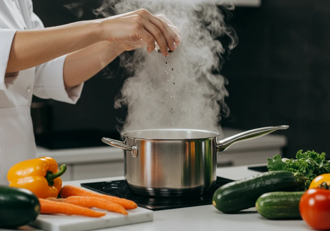 Cooking Vegetables with Steam