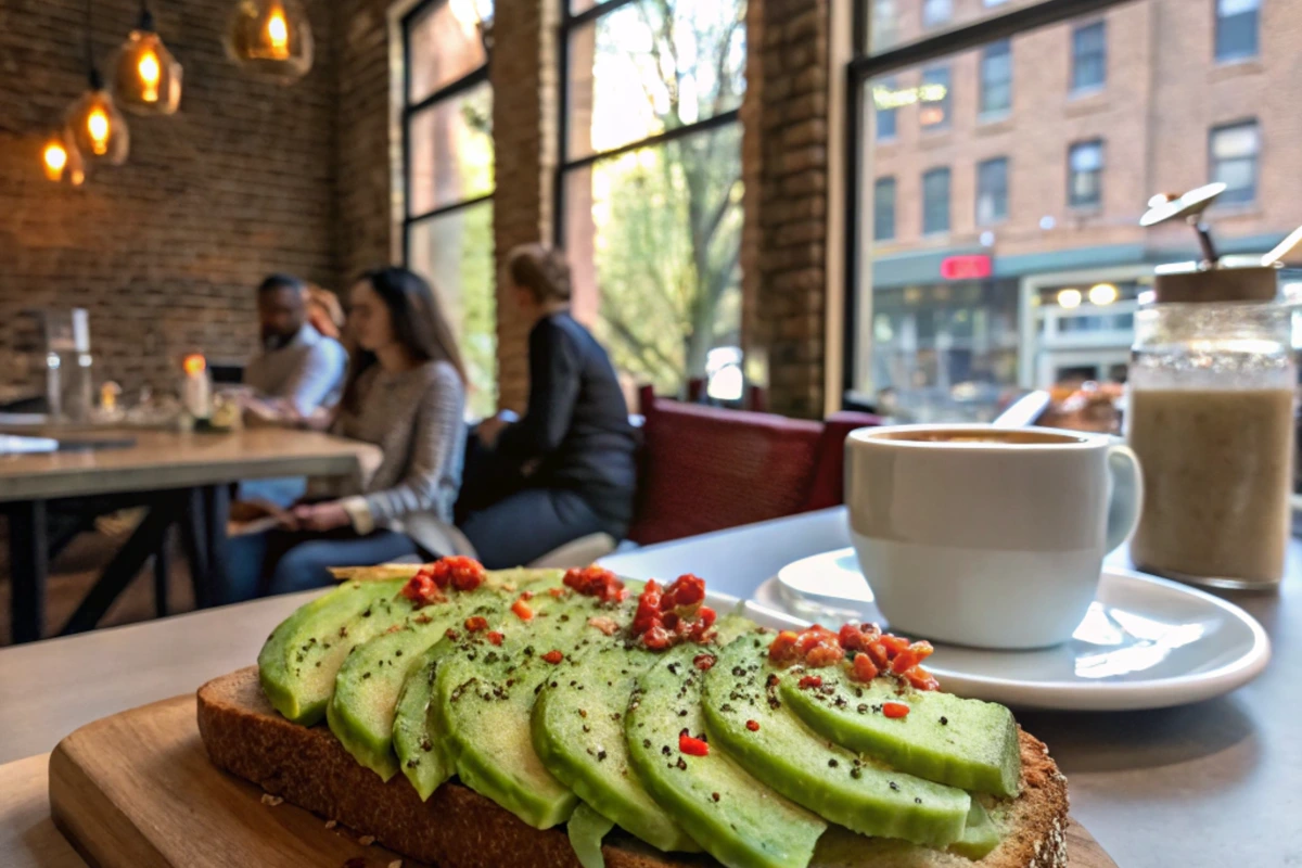 An inviting plate of avocado toast garnished with cherry tomatoes