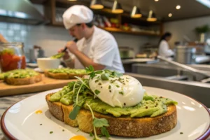 Avocado toast egg