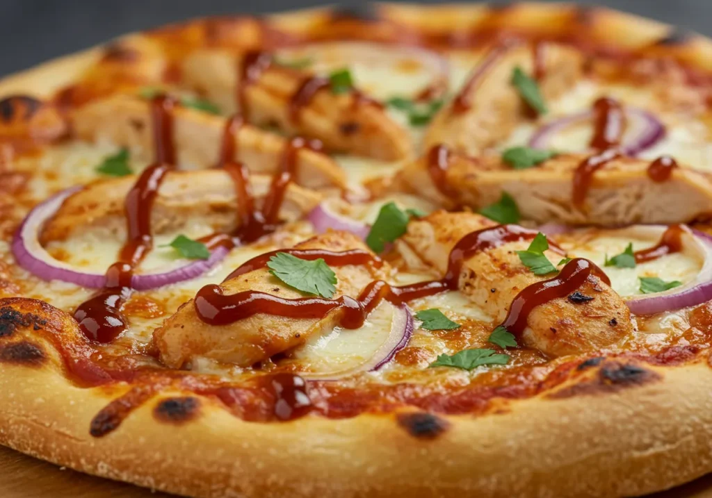 Healthy BBQ Chicken Pizza 